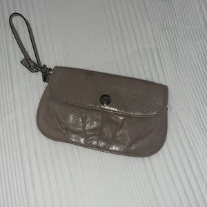 Metallic Coach Wristlet